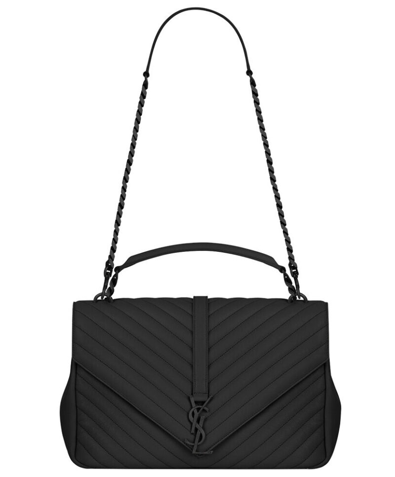 YSL Classic Large Monogram Saint Laurent College Bag Black